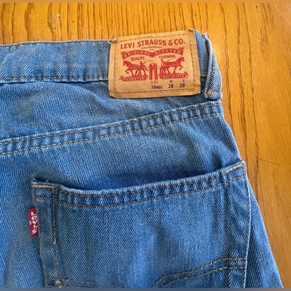 Levi 511 Classic 5 pockets boys slim blue jeans 16 Regular - Picture 3 of 8